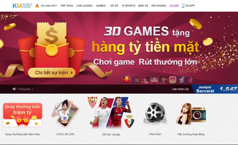 Ưu đãi hấp dẫn tại ku bet 11